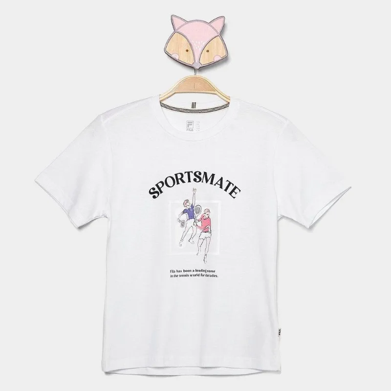 Camiseta Infantil Fila Regular Sportmate Tennis Club Menino - Menino - Branco