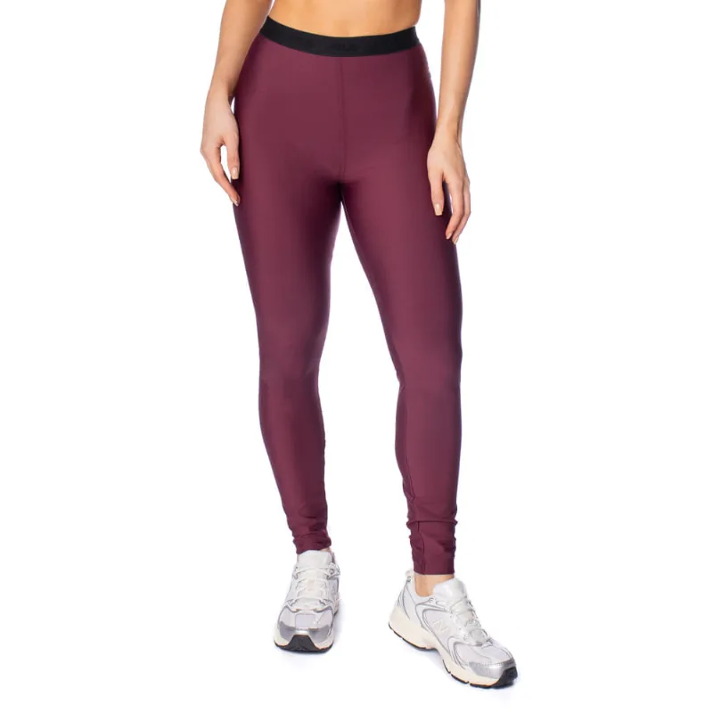 Legging Feminina Fila Train Elastic V Slim Flow Vinho - M