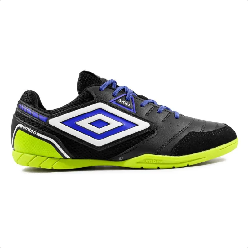 Chuteira Futsal Umbro Skill Unissex 37 / Preto / Verde
