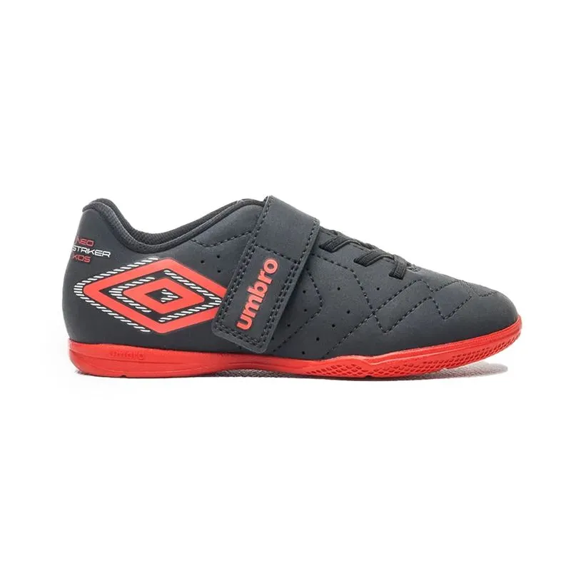 Chuteira de Futsal Umbro Neo Striker Juvenil Preta PRETO/VERMELHO/BRANCO - 36