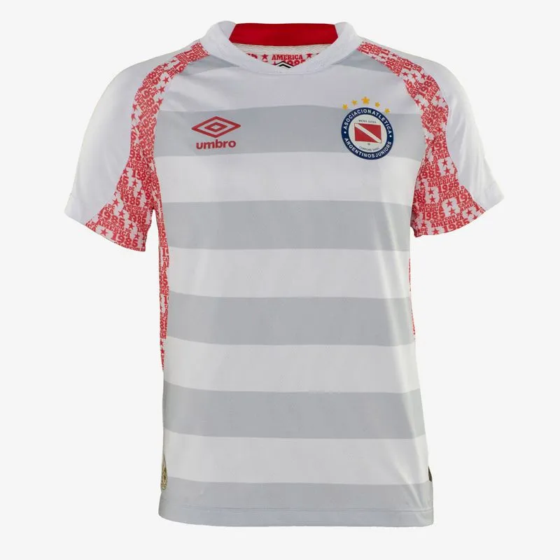 CAMISETA JUVENIL UMBRO CLUB A.A.A.J. OF.2 2025 - BLANCO/CINZA - 12