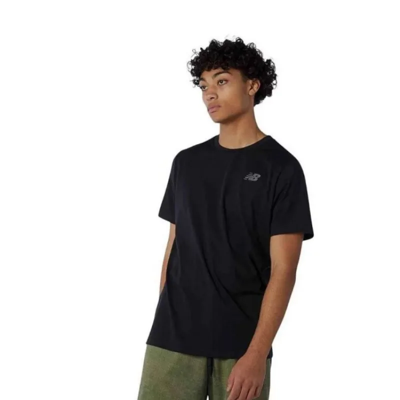 Camiseta New Balance Active Logo Masculino - Azul M / PRETO
