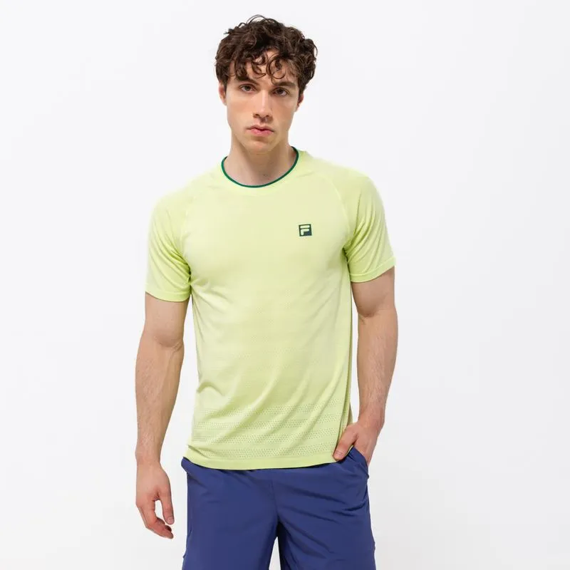 REMERA HOMBRE FILA SEAMLESS CREW - VERDE PISTACHO/RAIN FOREST/ICEBERG GREEN - S