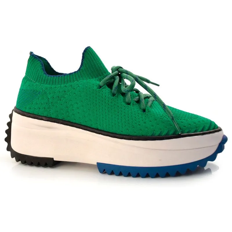 Tênis Casual Flatform Feminino Suzzara Verde 47708 37