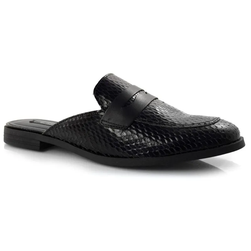 Mule Feminino de Couro Suzzara Preto 111.001 COBRA 39