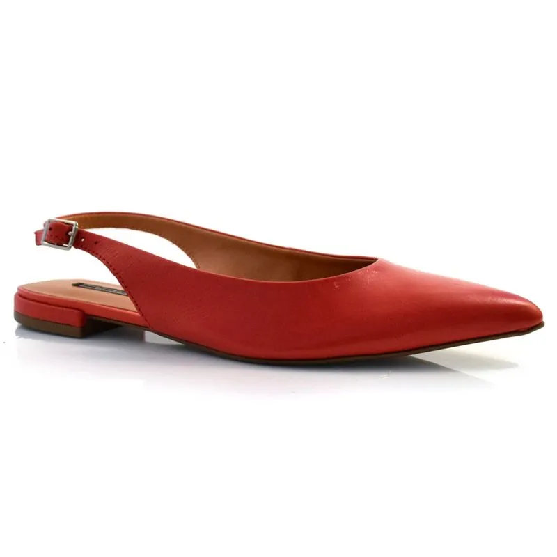 Sapatilha Slingback Feminina Suzzara Vermelho 201.008 39
