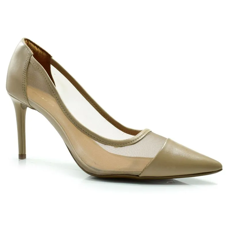 Scarpin Feminino Suzzara Bege 885.026 33