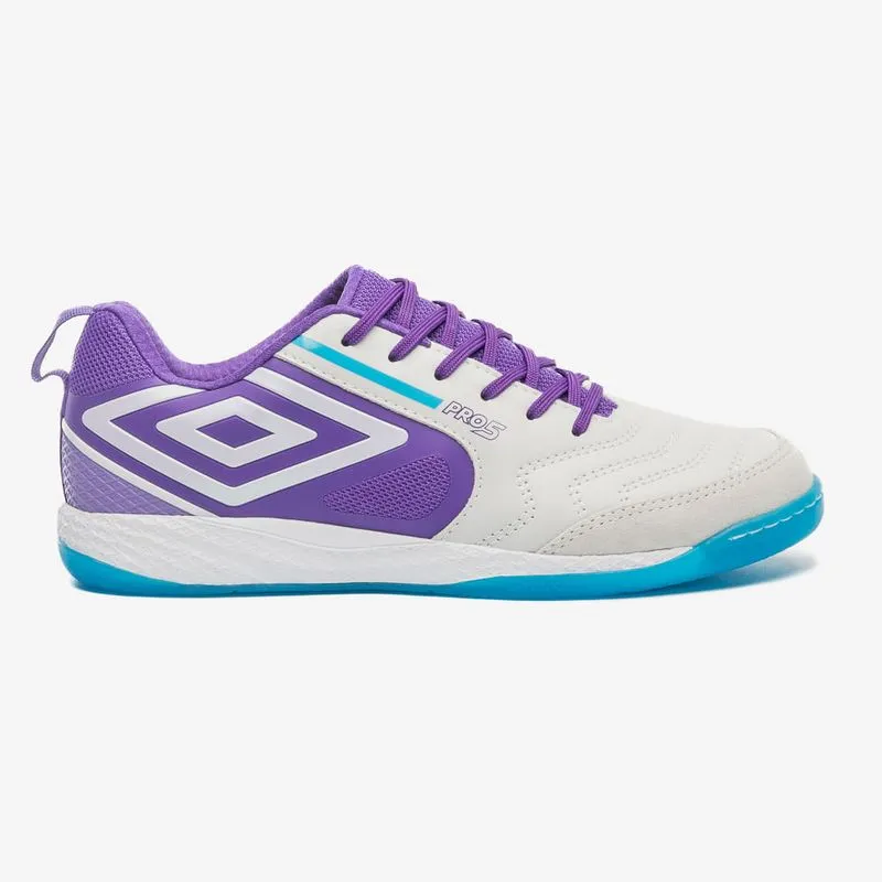Chuteira Futsal Umbro Pro 5 Bump Masculina Branco 40