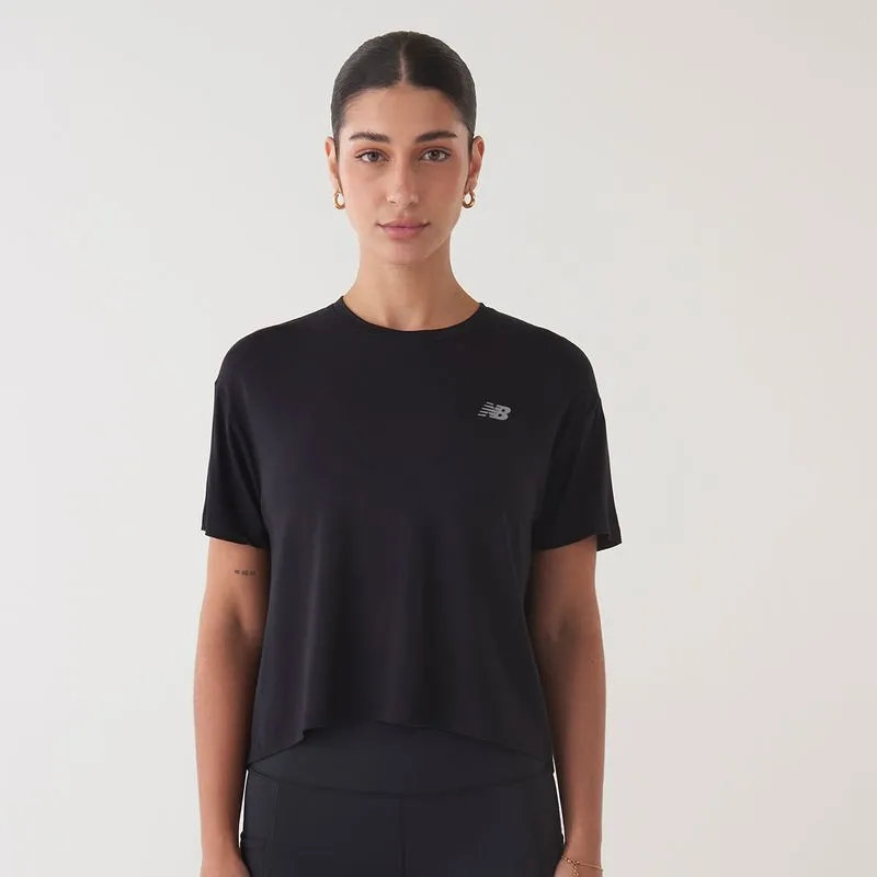 Camiseta Cropped Drapey Feminina PP