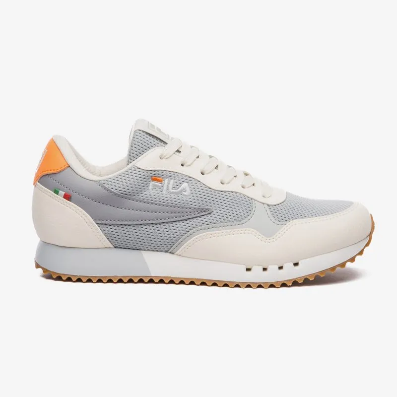 ZAPATILLA FILA EURO JOGGER SPORT II FEMENINO - GRIS CLARO/BEIGE/PAPAYA NARANJA - 41
