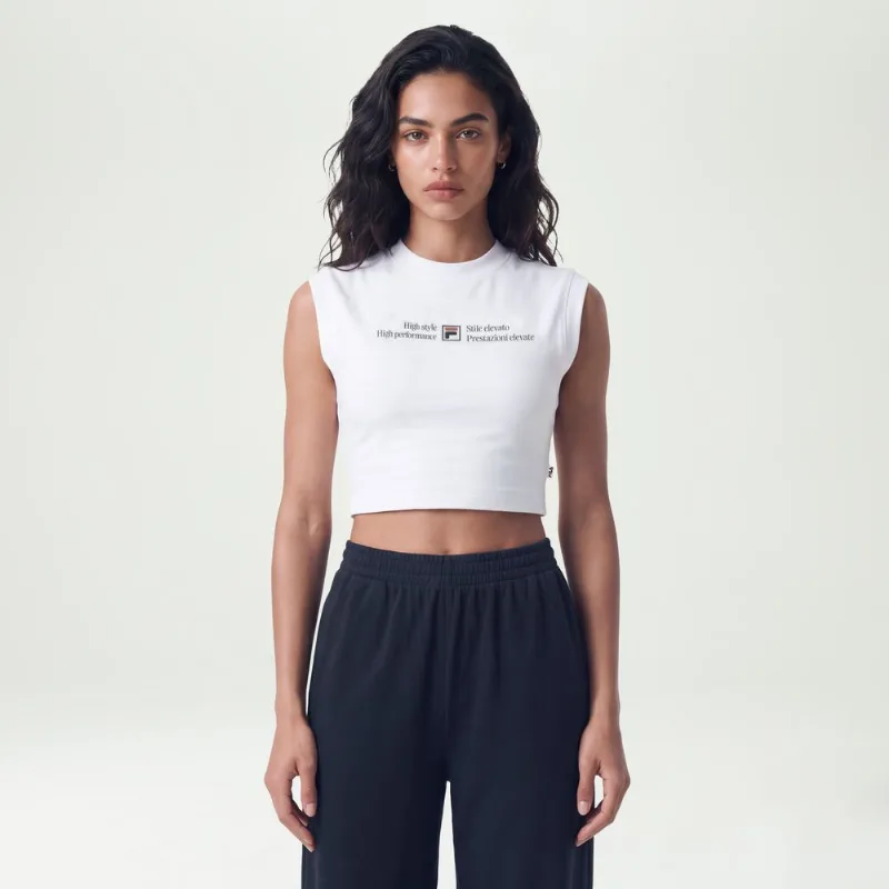 Regata Fila Cropped Stile Elevato Graphic Feminina P