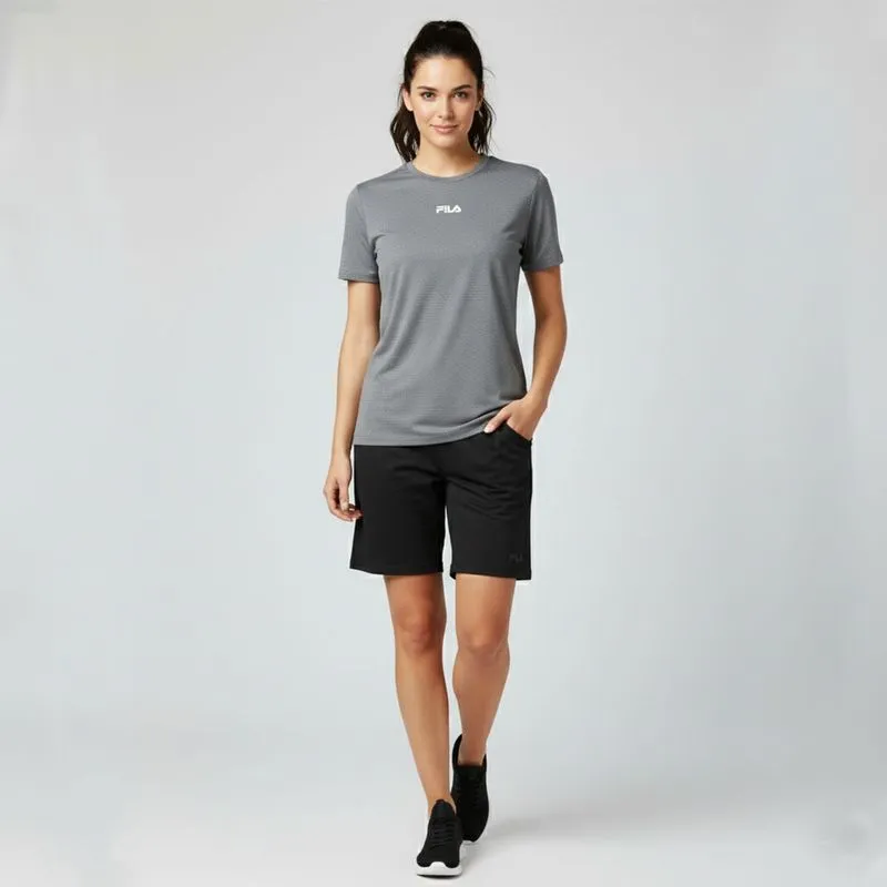 REMERA FEMENINA FILA BASIC TRAIN III - GRIS MELANGE - XL