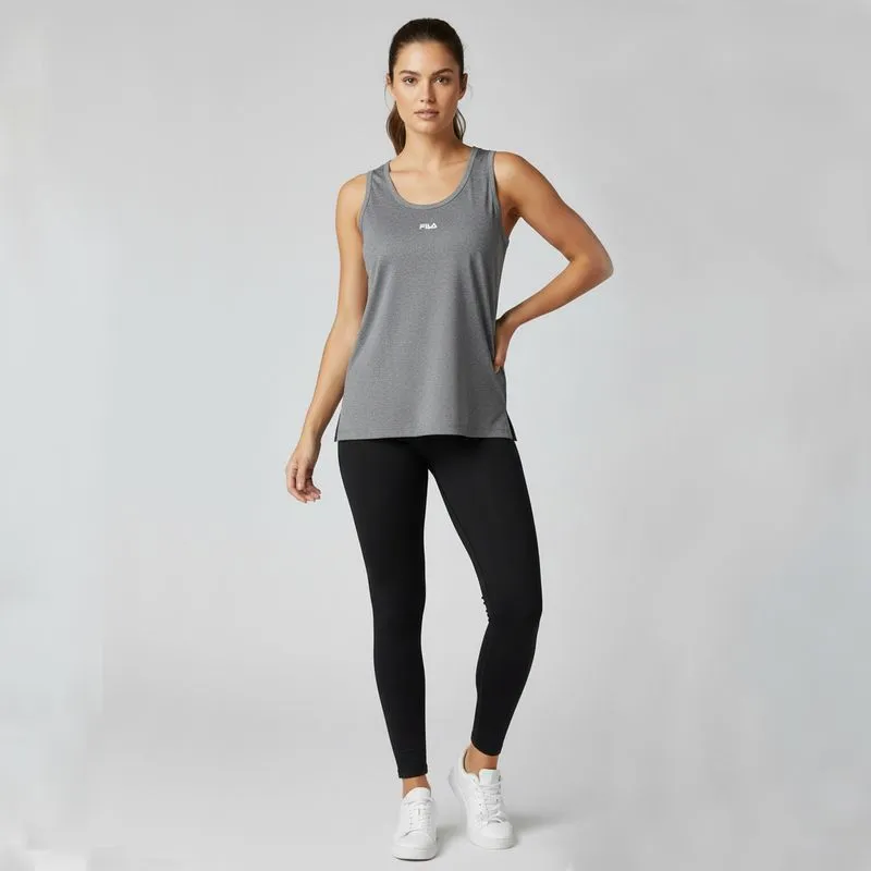REMERA MUSCULOSA FEMENINA FILA BASIC TRAIN III - GRIS MELANGE - S