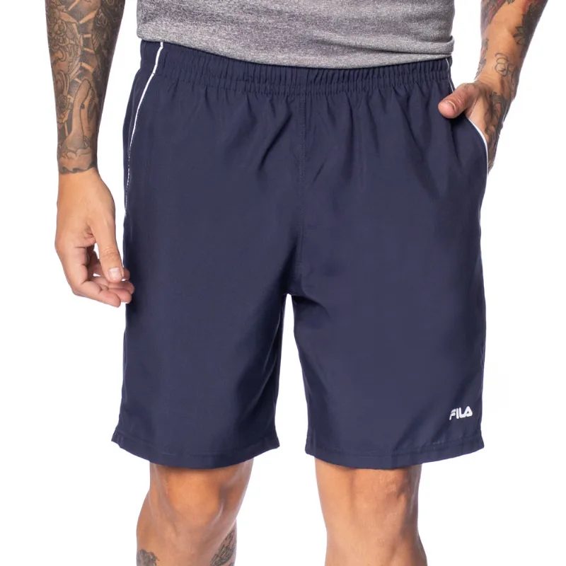 Bermuda Masculina Fila Train II Marinho/Branco - P