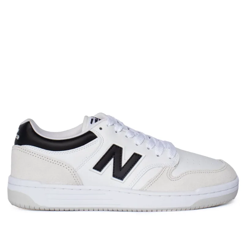 Tênis Masculino New Balance Low 480 Couro Branco - 43