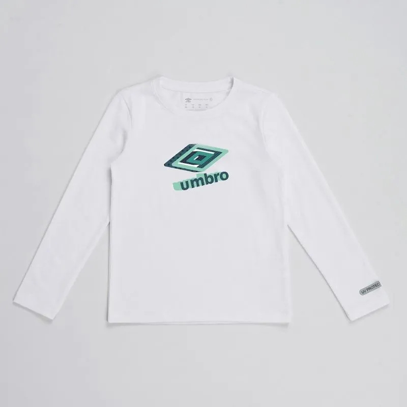 Camisa Ml Juvenil Umbro Basic Uv 12-13ANOS