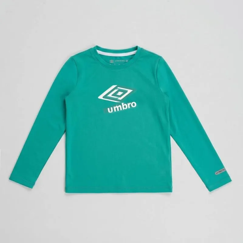 Camisa Ml Juvenil Umbro Basic Uv 12-13ANOS
