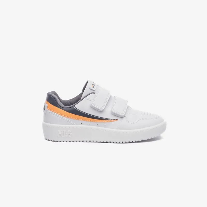 ZAPATILLA FILA ARCADE VLC KIDS - BLANCO/GRAFITO/PAPAYA NARANJA - 27