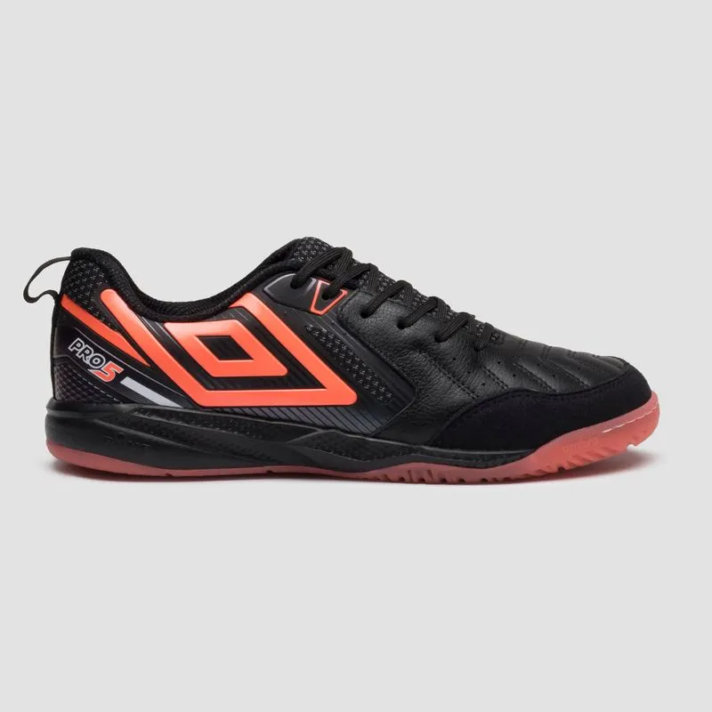 BOTIN SALA UMBRO PRO 5 BUMP II - NEGRO/CORAL/BLANCO - 45