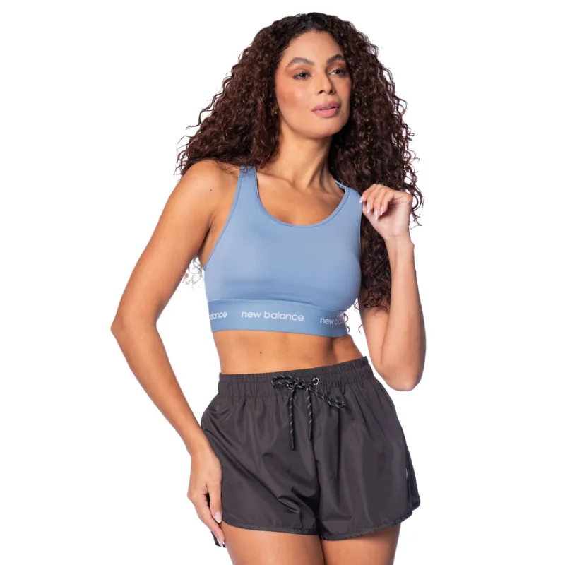 Top Feminino New Balance Sport Essentials Active Azul - G