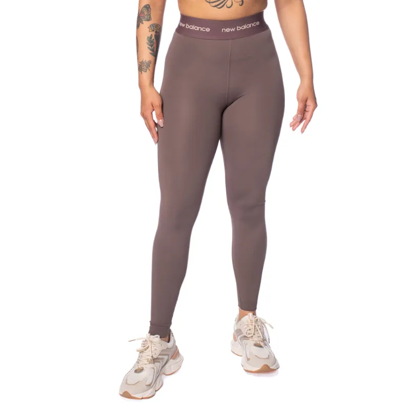 Legging Feminina New Balance Sport Essentials NB Dry Marrom - P