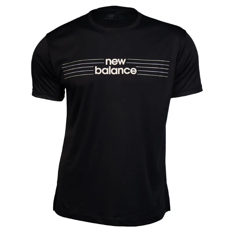 Camiseta Feminina New Balance Performance Preto/branco - M