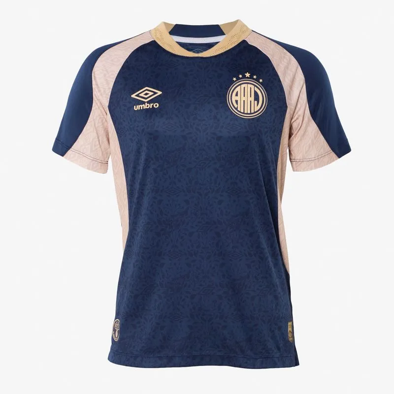 CAMISETA JUVENIL UMBRO CLUB ARGENTINOS JUNIORS OF.3 2025 - MARINO/BEIGE - 14