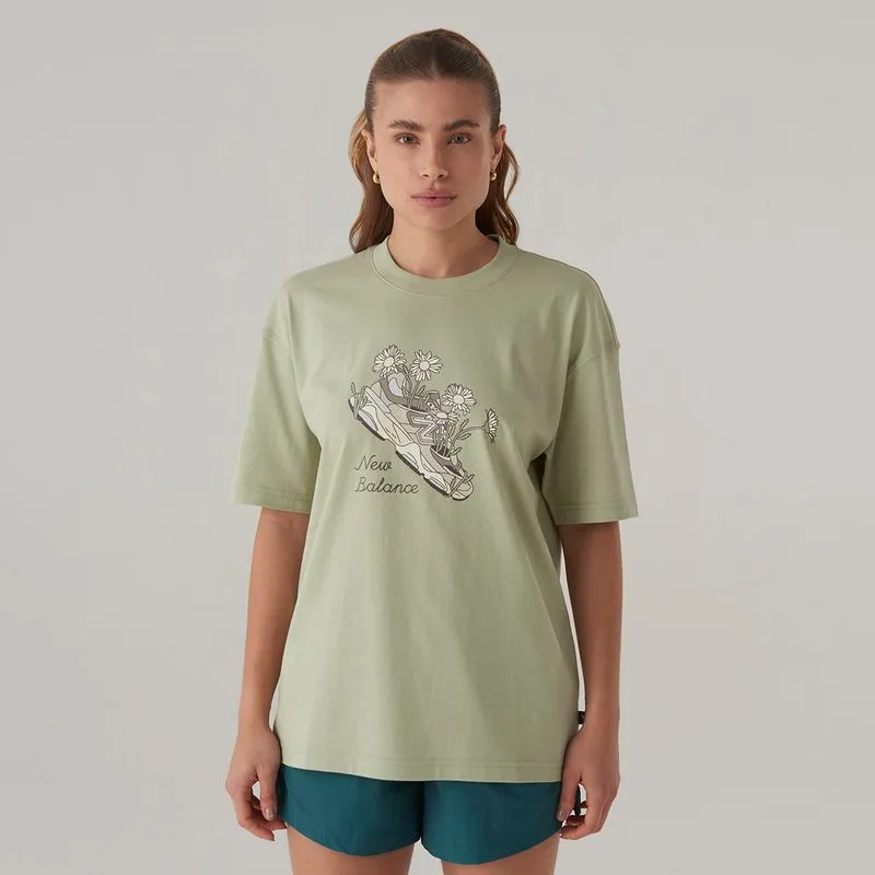 Camiseta Flower Shoe Feminina G