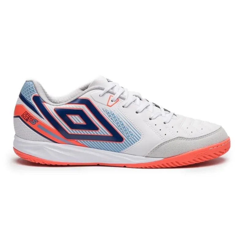 Chuteira Futsal Umbro Pro 5 Bump Club Masculina Branca 43