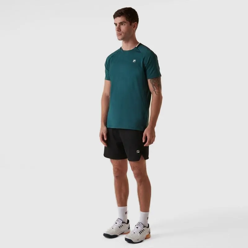 SHORTS HOMBRE FILA MATCH - 7 SHORTS MASCULINO FILA MATCH - 7 - NEGRO/NEGRO - XL