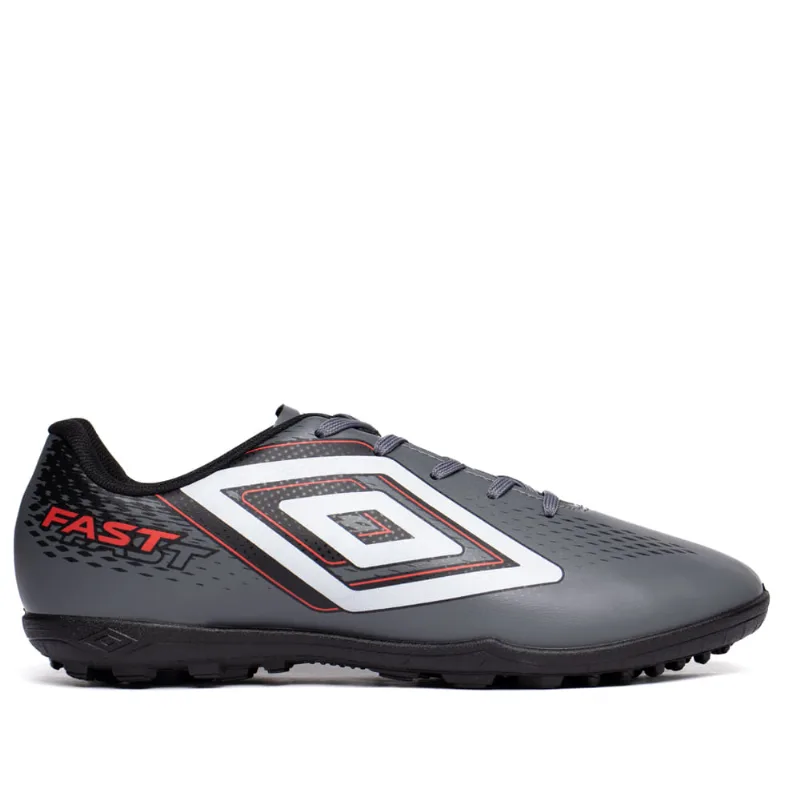 Chuteira Masculina Umbro Society Fast II Cinza/Branco - 39