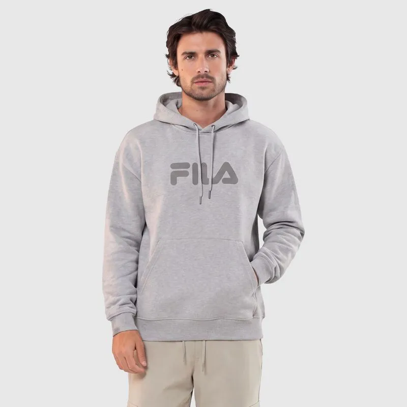 BUZO CANGURO HOMBRE FILA COMFORT LETTER III BUZO CANGURO MASCULINO FILA COMFORT LETTER III - GRIS MEDIO - S