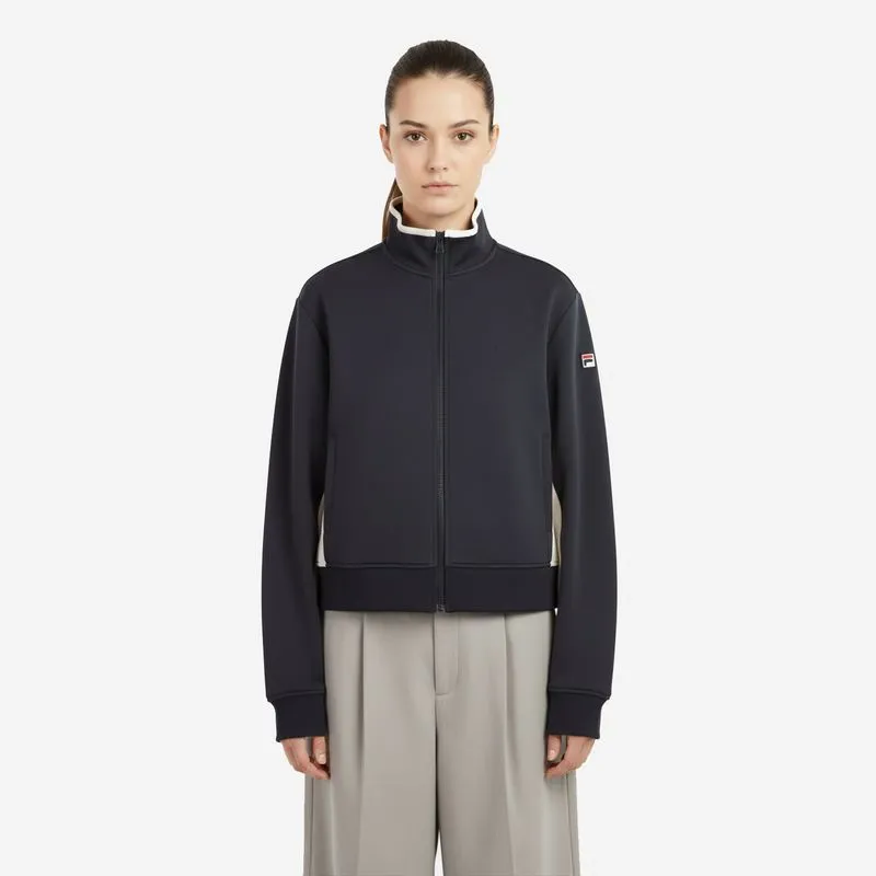 CAMPERA MUJER FILA HERITAGE F-BOX CAMPERA FEMENINA FILA HERITAGE F-BOX - NEGRO/BLANCO GARDENIA - M