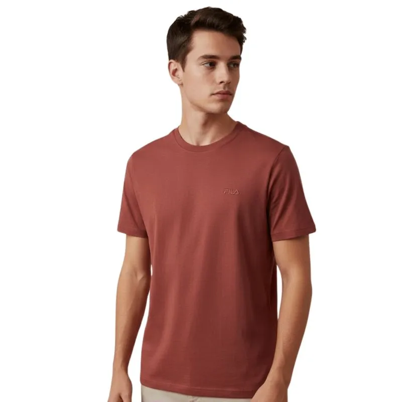 Camiseta Masculina Fila Regular Classic 2GG / VERMELHO OCRE