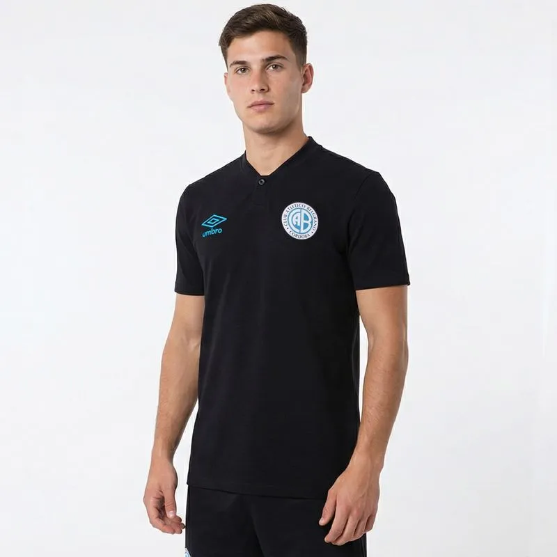 CAMISETA MASCULINA UMBRO CLUB ATLETICO BELGRANO 2026 - NEGRO - XXXXL