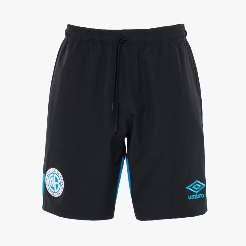 BERMUDA MASCULINA UMBRO CLUB ATLETICO BELGRANO 2026 - NEGRO - XXXXL