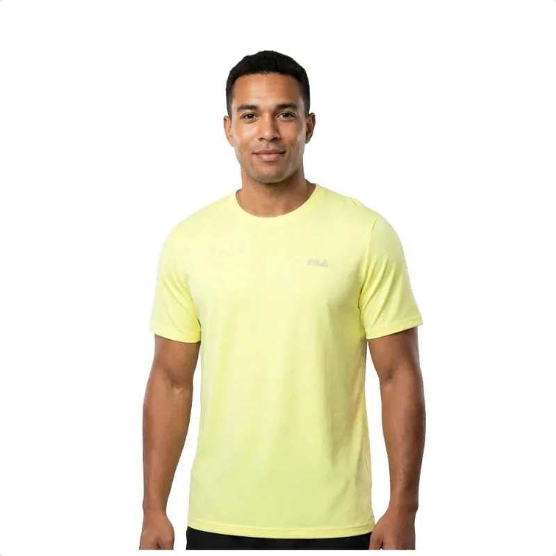 Camiseta Fila Sport Melange II Masculina GG / Amarelo
