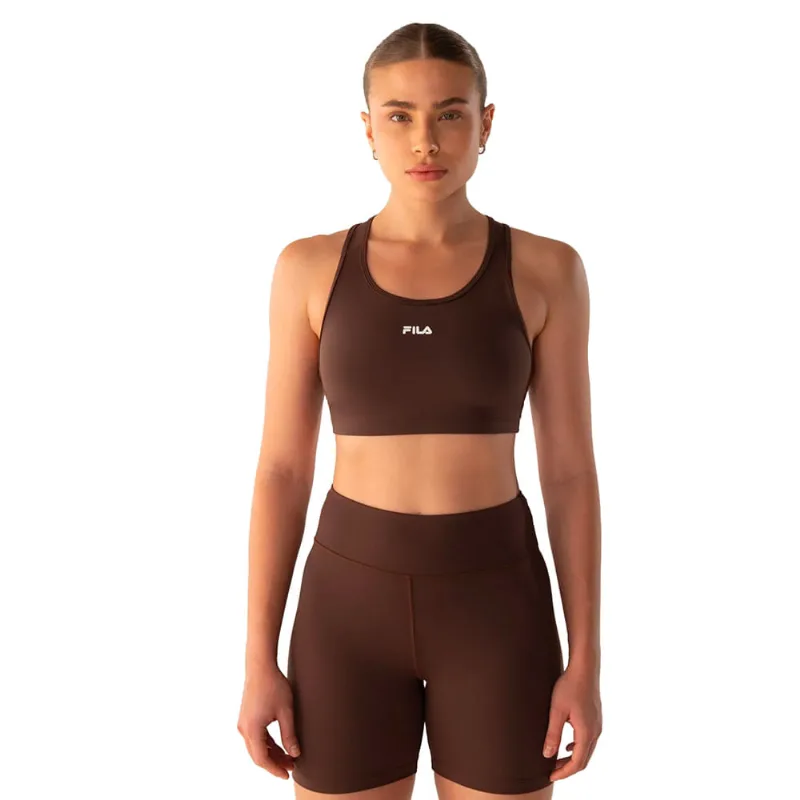 Top Feminino Fila Nadador Essential Sustentação Marrom - P