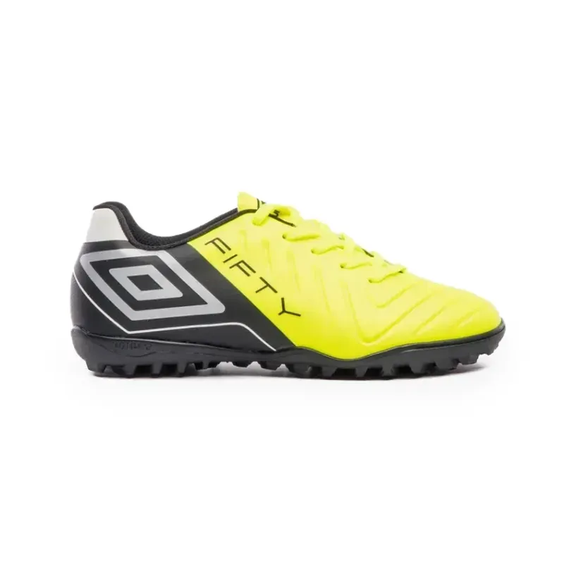 Chuteira Society Umbro Fifty Amarelo Neon Infantil 34
