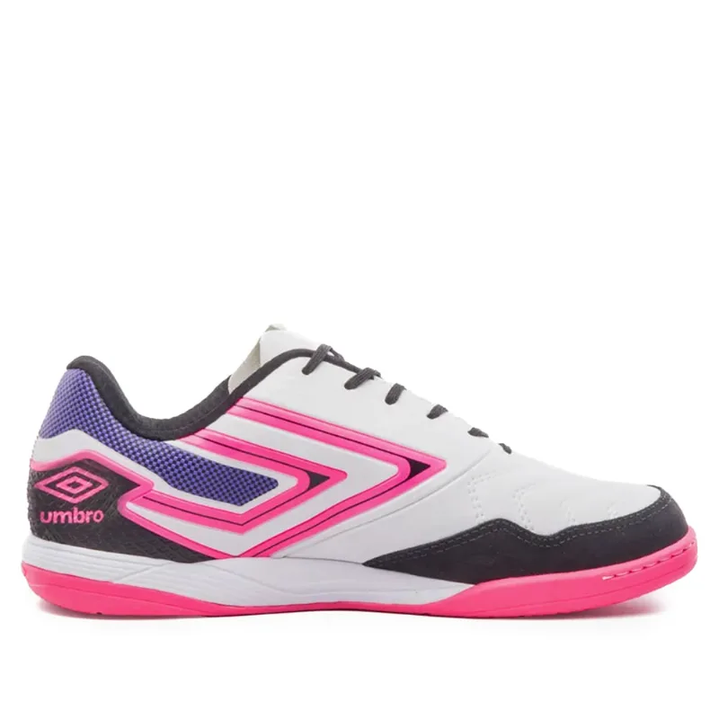 Chuteira Futsal Umbro Pro 5 Bump Club Roxo Branco Rosa - 37