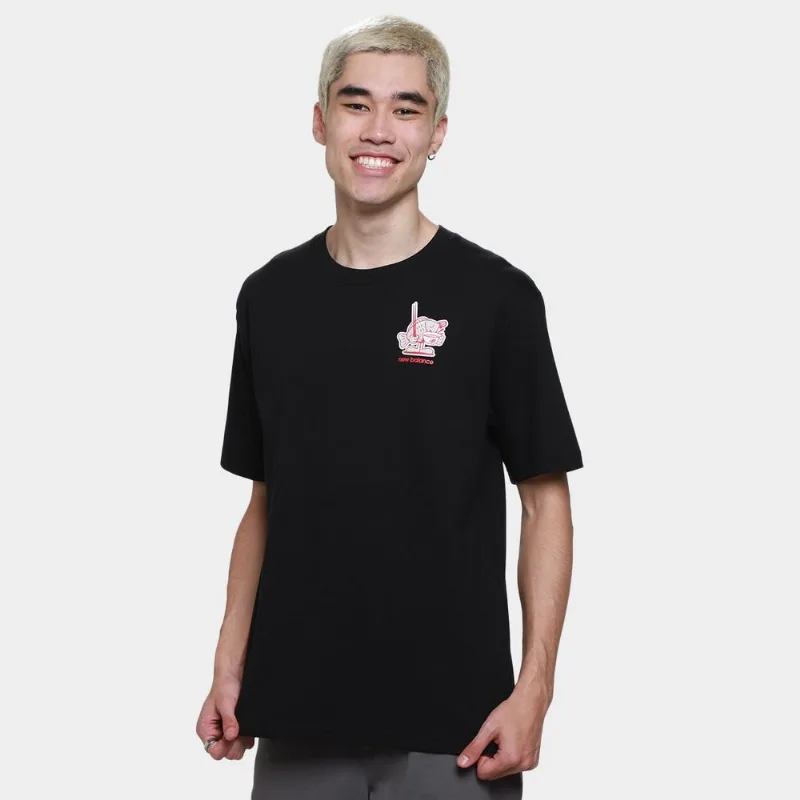 Camiseta New Balance Ramen Masculina - Masculino - Preto