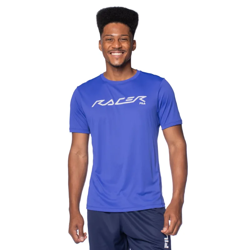 Camiseta Masculina Fila Reflective Corre Run Flow Azul Royal - GG