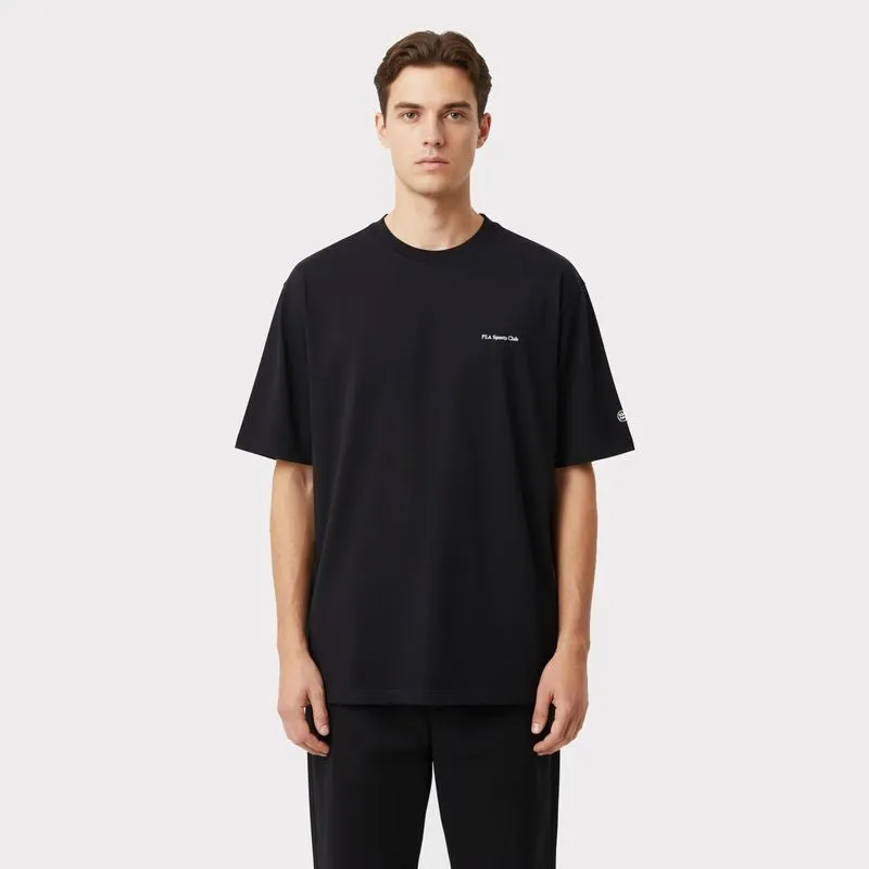 REMERA MASCULINA FILA REGULAR GRAPHIC COURT GT - NEGRO - M