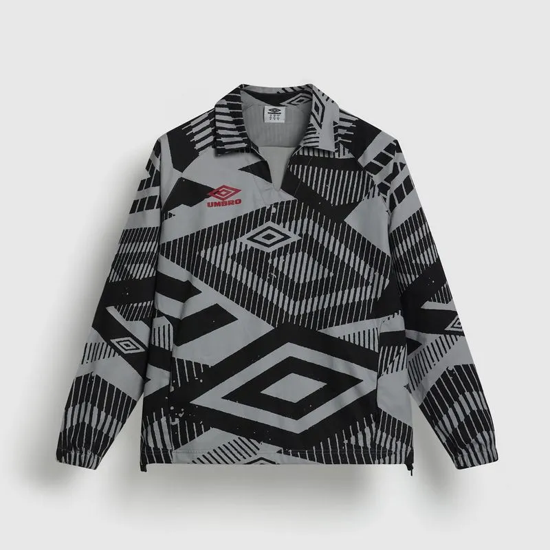 BUZO MASCULINO UMBRO PRINTED DRILL TOP - ULTIMATE GRAY - S