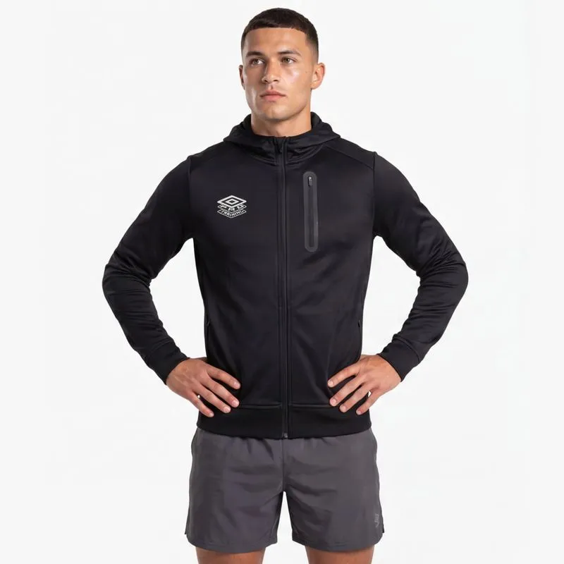 CAMPERA MASCULINA UMBRO PRO TRAINING FZ HOODIE - NEGRO - M
