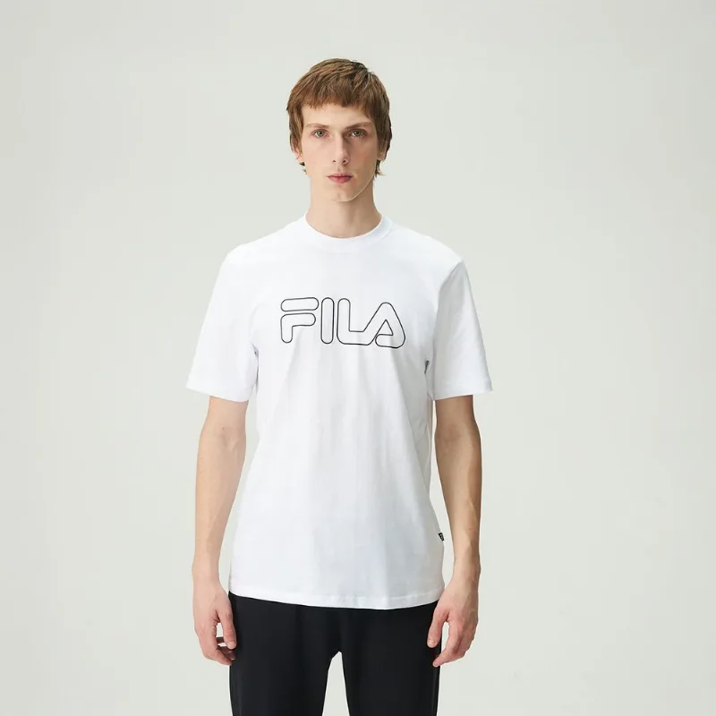 Camiseta Fila Regular Letter Outline Masculina P