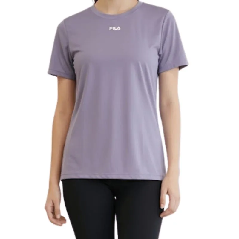 Camiseta Feminina Fila Sun Protect Breezy M / LILAS/PRATA