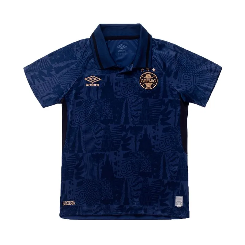 Camisa Umbro Grêmio 2025 III Infantil Marinho 12