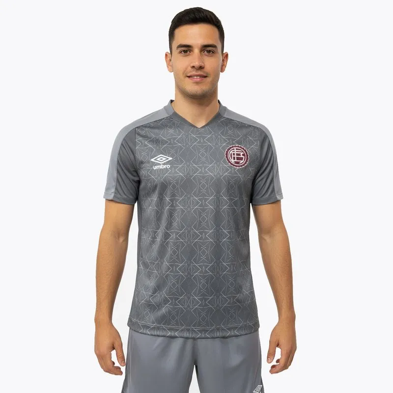 CAMISETA MASCULINA UMBRO CLUB ATLETICO LANUS ARQUERO 2026 - CINZA/GRAFITO - XXXL