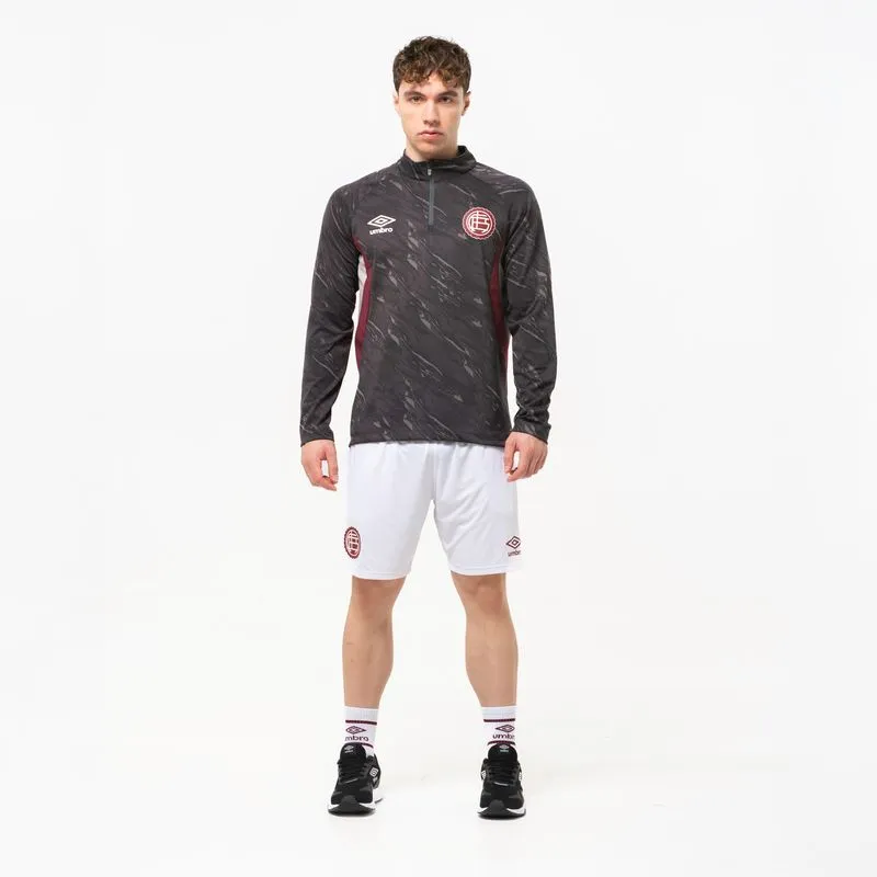 BUZO MASCULINO UMBRO MEDIO CIERRE CLUB ATLETICO LANUS ENTRENAMIENTO 2026 - CINZA/BORDE - M